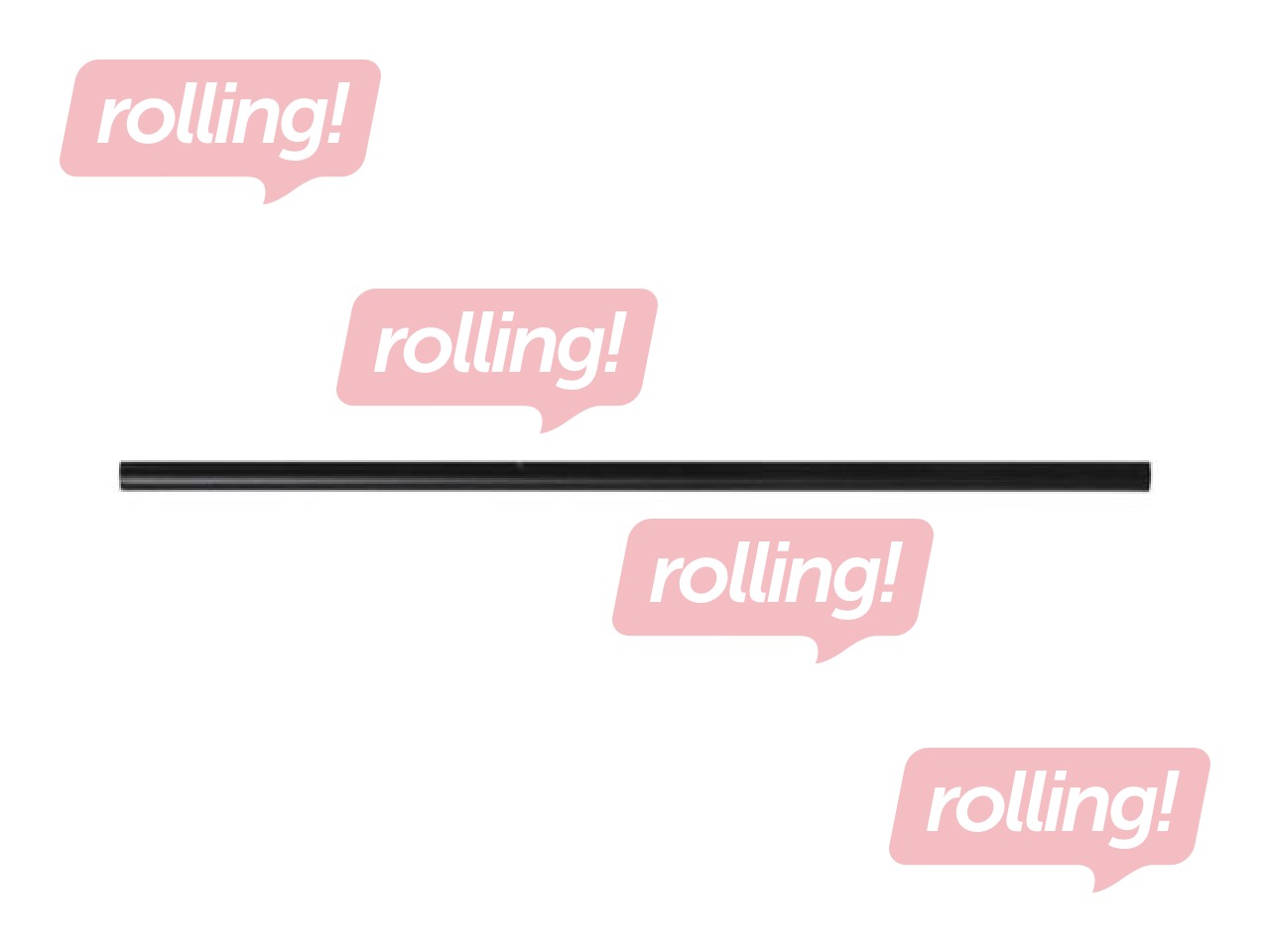 Kokteiļu salmiņi, PP, 22 cm ø7 mm, 500 gab., melni