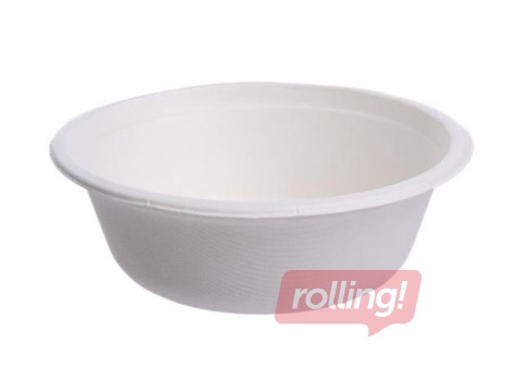 Bļodas zupai, cukuršķiedras, baltas, 500ml, 50 gab.