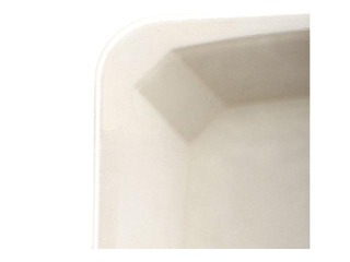 Cukuršķiedras šķīvji, 21x21 cm, 50 gab., balti