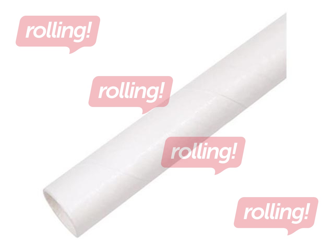 Kokteiļu salmiņi, papīra, balti, 20cm ø6mm, 150 gab.