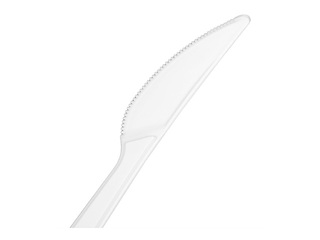 Plastnoad, korduvkasutatavad, valged, 18cm, 12 tk.