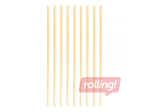 Kokteiļu salmiņi, dabīgās šķiedras, 15cm ø3-4mm, 100 gab. 