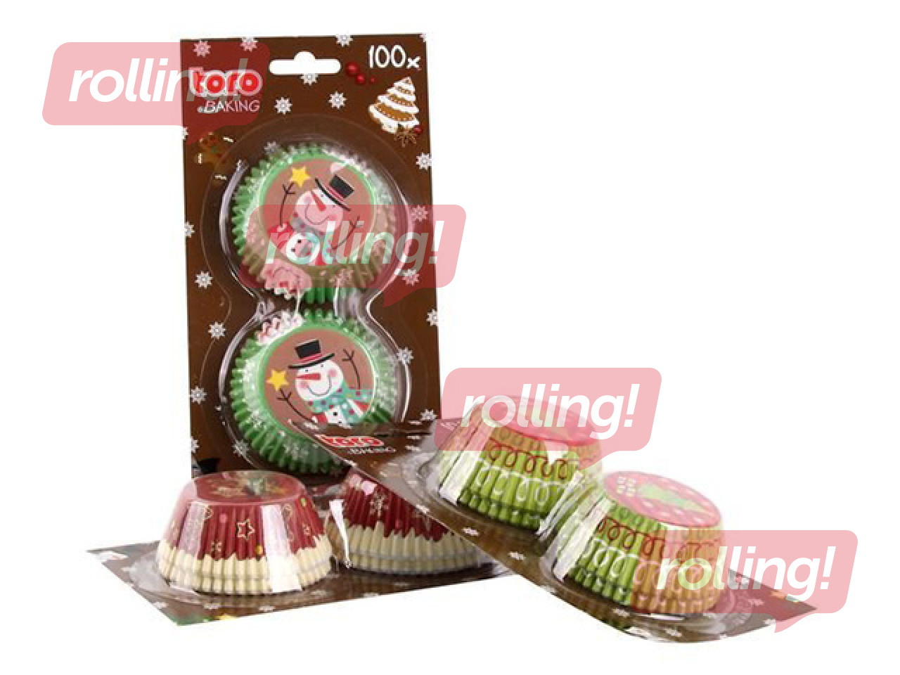 Формочки для кексов Toro, Рождественские, Ø5 см, 100 шт