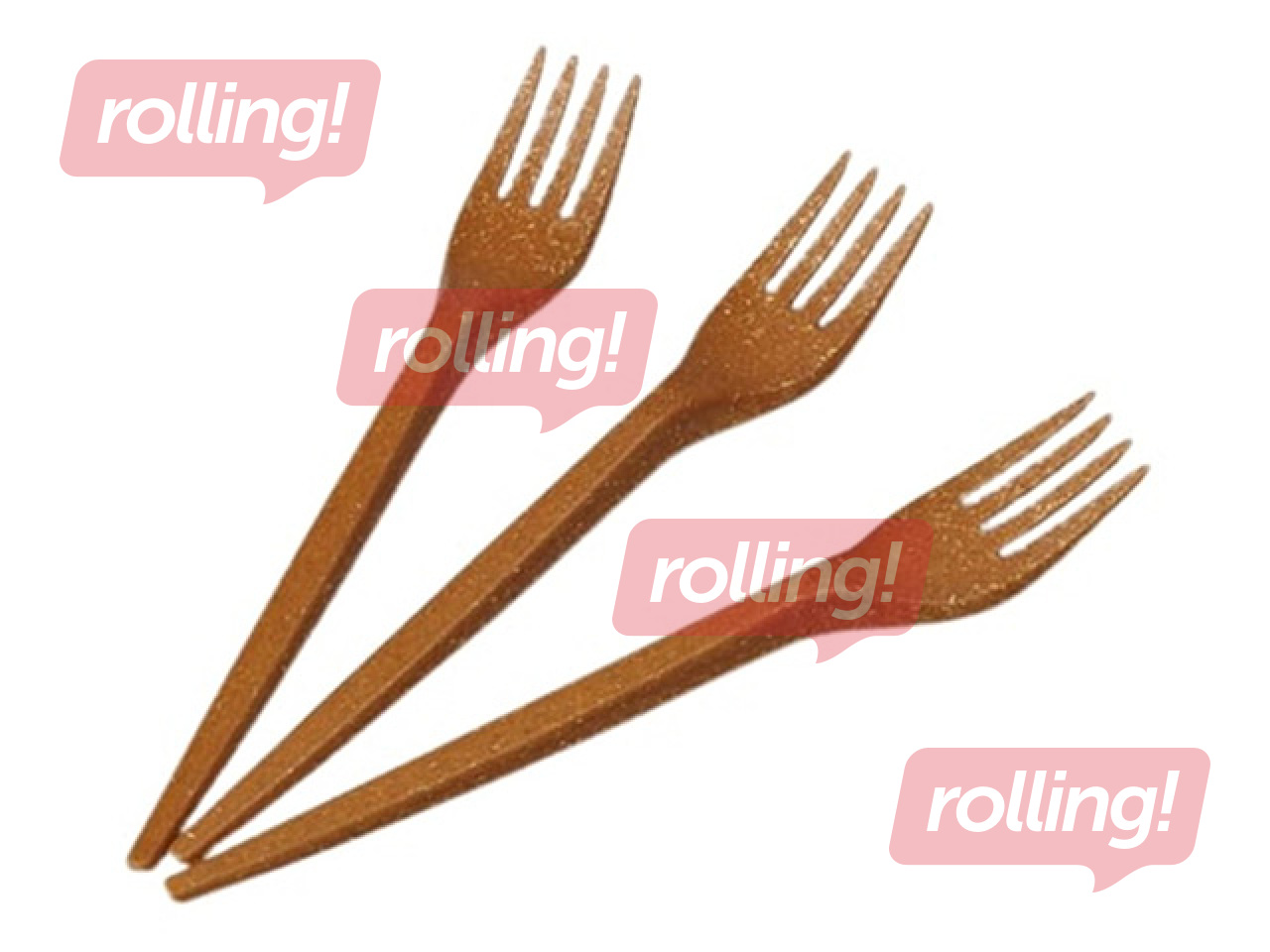 Kokšķiedras dakšas, atkārtoti lietojamas, 185mm, 100 gab.