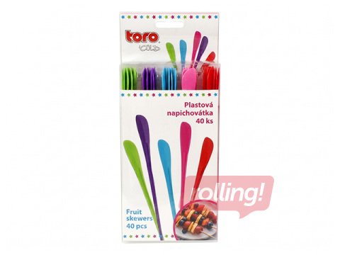 Kanapeetikud Toro, plastist, 19.5cm, 40 tk