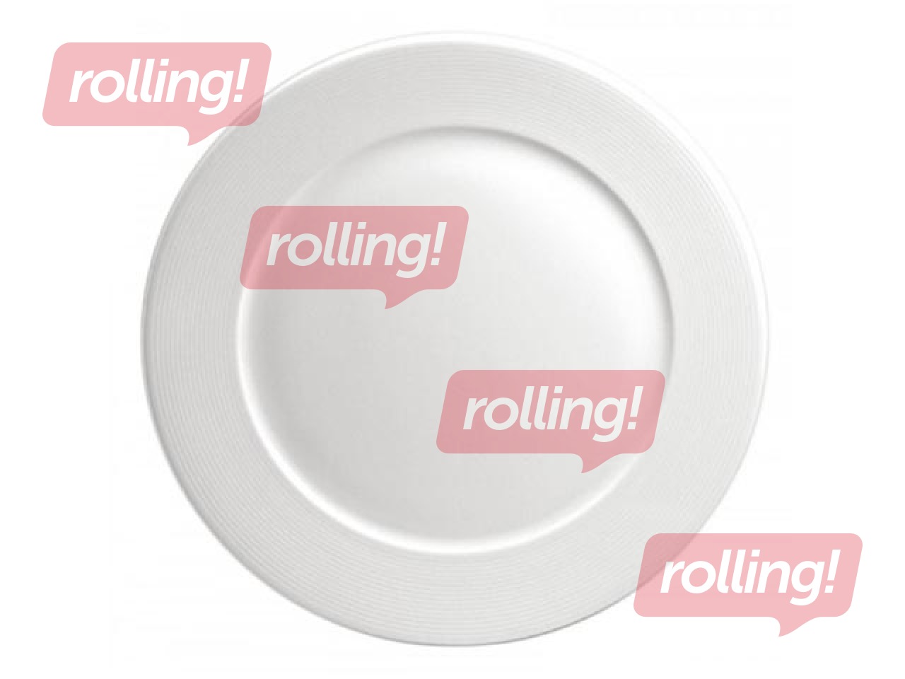 Šķīvis Wish, pusdienu, porcelāna, krēmkrāsa, 23cm