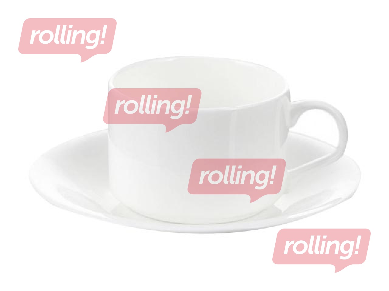 Tases Olivia, ar apakštasi, porcelāna, 100ml, 2 personām