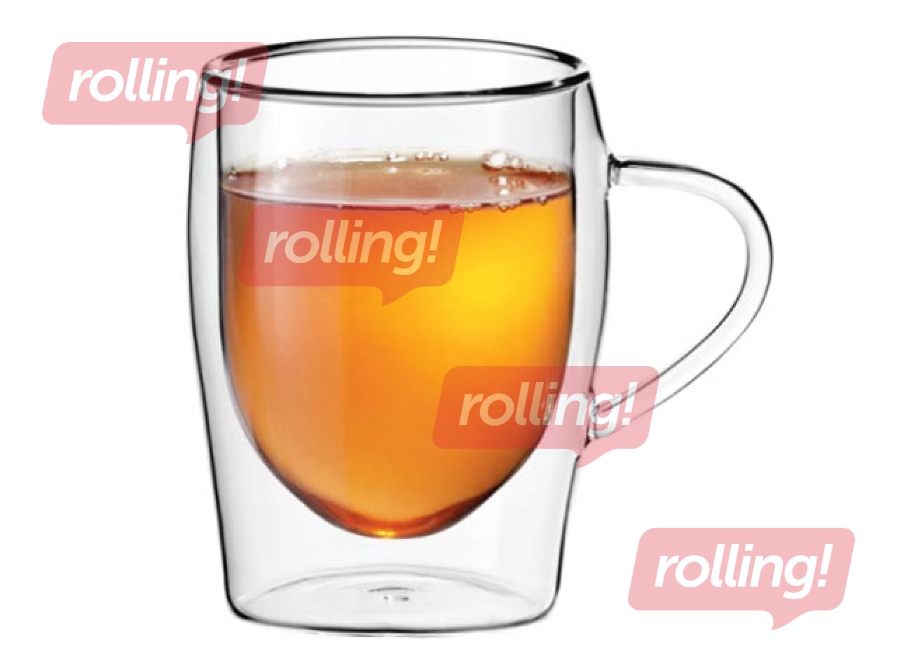 Double-walled cup,  Boral, glass, 300ml, 2 pcs.