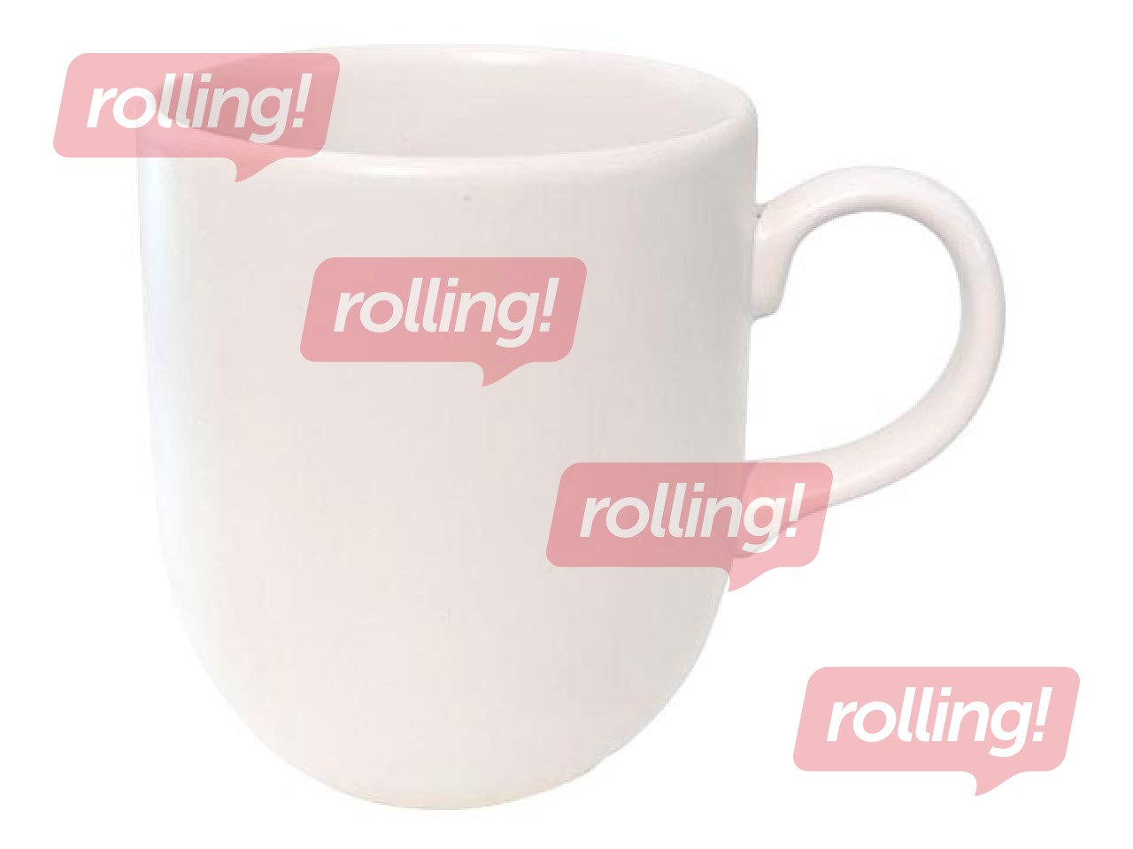 Krūze Equinox, keramikas, balta, 420ml