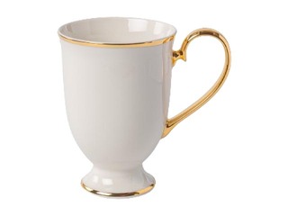 Krūze Prima Gold, porcelāna, balta, 280ml
