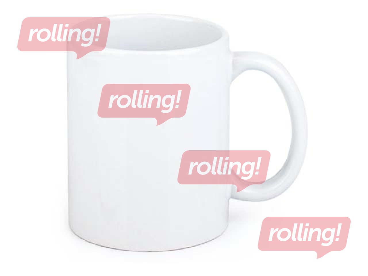 Ceramic mug Toro, white, 290ml