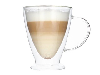 Glass mug, cappuccino, double-walled, 300ml