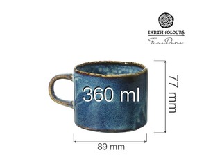 Krūze Eminence, porcelāna, zila, 360ml