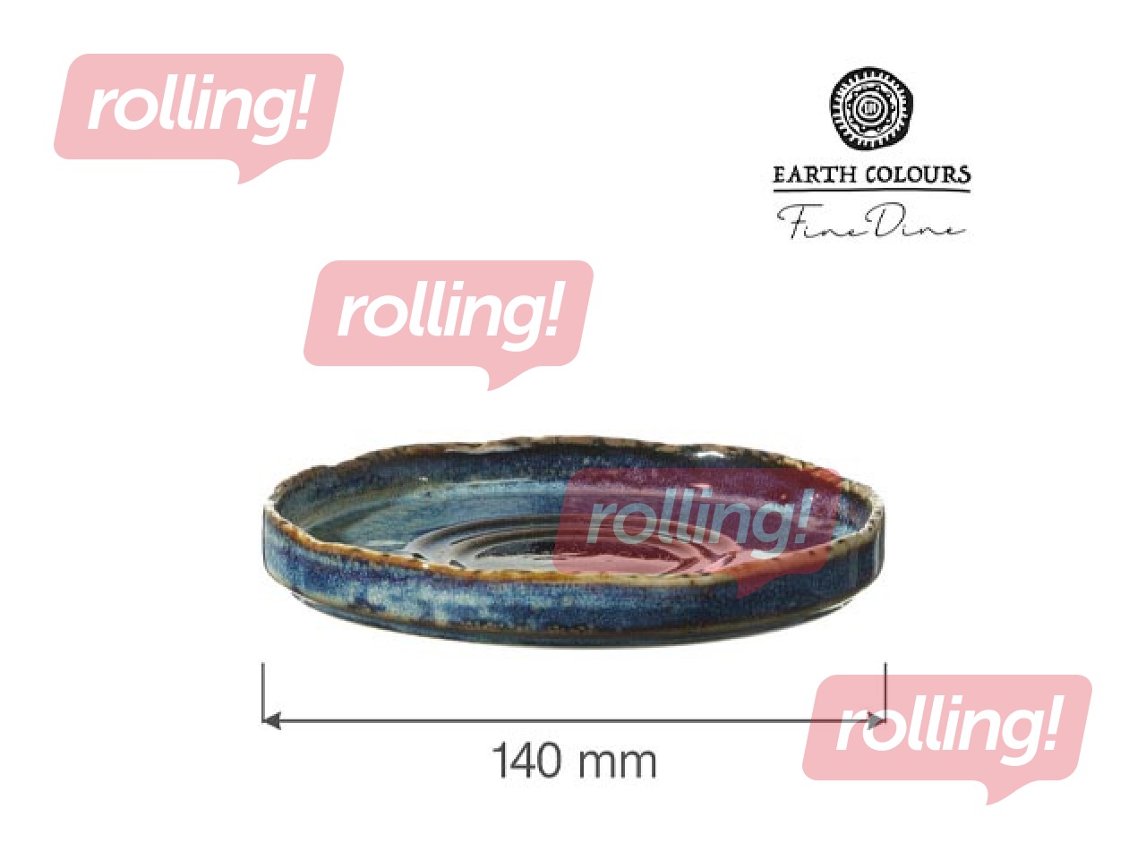 Saucer Eminence, Porcelain, Blue, 14cm