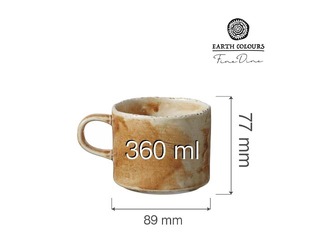 Krūze Constancy, porcelāna, bēša, 360ml