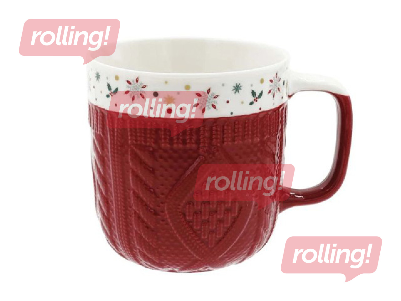 Tass Toro Jõulupunumine, keraamika, punane, 330ml