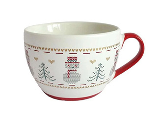 Mug Toro Christmas Design Snowmen, Ceramic, 470ml