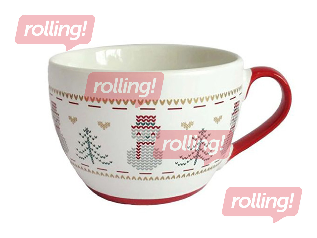 Tass Toro Jõulumuster Lumememmed, keraamika, 470ml