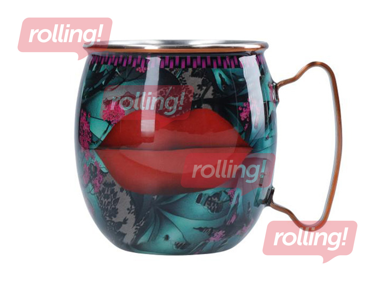 Mug Mikasa, Lips, stainless steel, 450ml