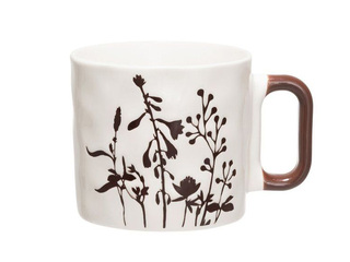 Krūze ar reljefu, porcelāna, dažādas krāsas, 435ml