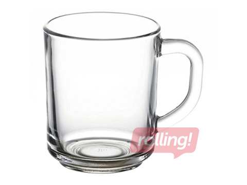 Krūze, stikla, caurspīdīga, 250ml