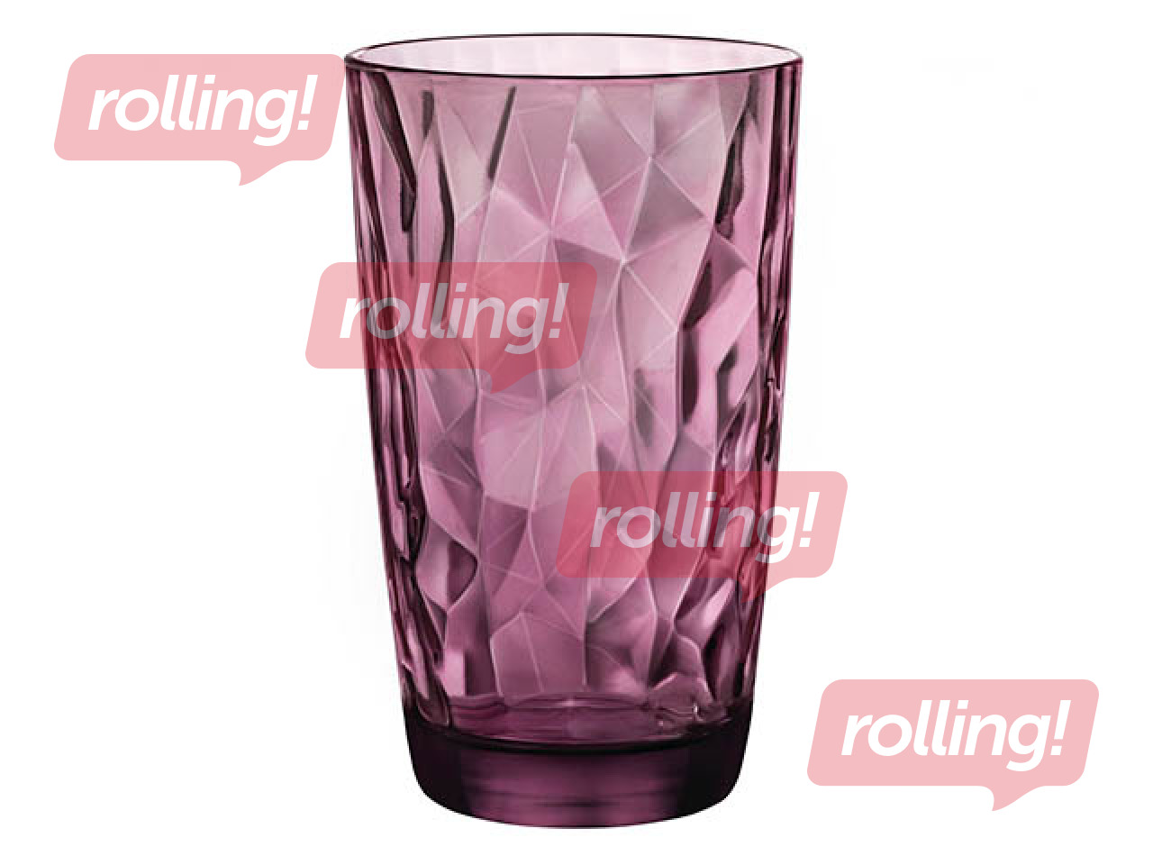 Juice glass Diamond, purple, 470ml