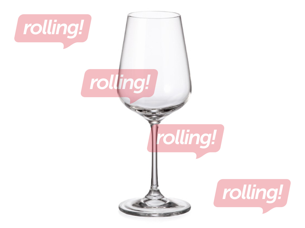 Valge veini klaasid Strix, 360ml, 6 tk