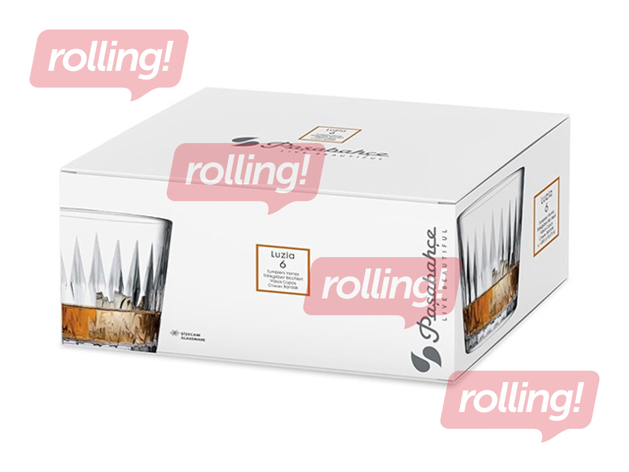 Glass Luzia, low, 300ml, 6 pcs