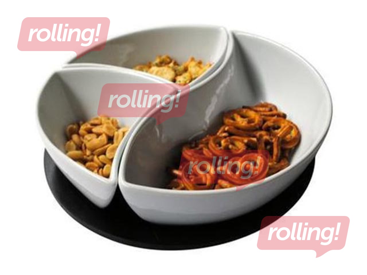 Servēšanas trauki ar paplāti, Ø24x7.5cm