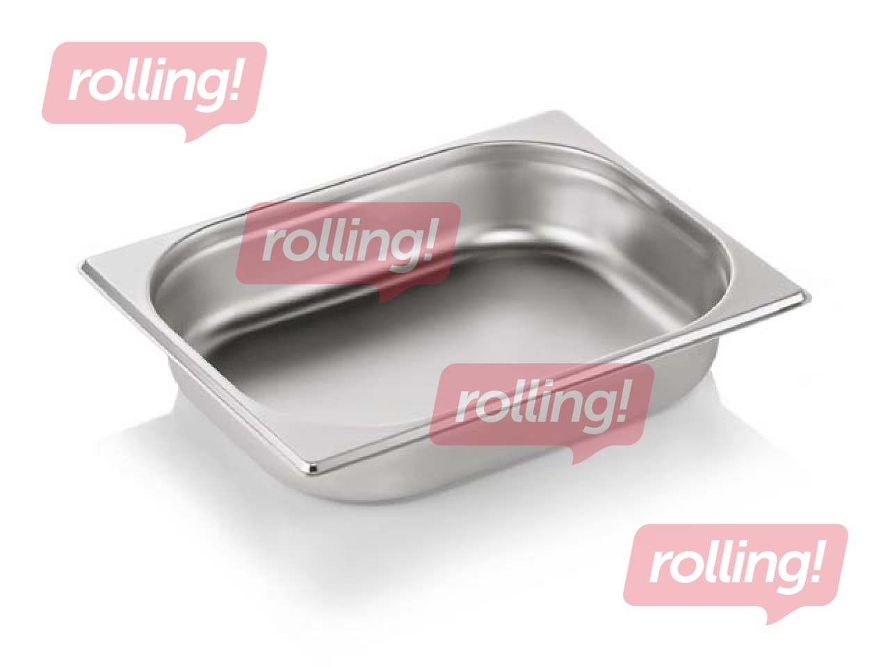 Gastro container GN, 1/2, WAS, stainless steel, depth 65mm