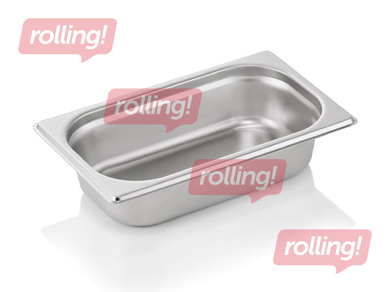 Gatro trauks GN 1/4, WAS, nerūsējoša tērauda, dziļums 65mm