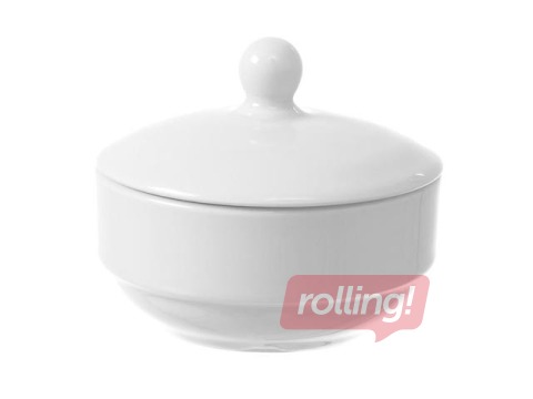 Sugar Bowl Bianco, white, 10x8.5cm