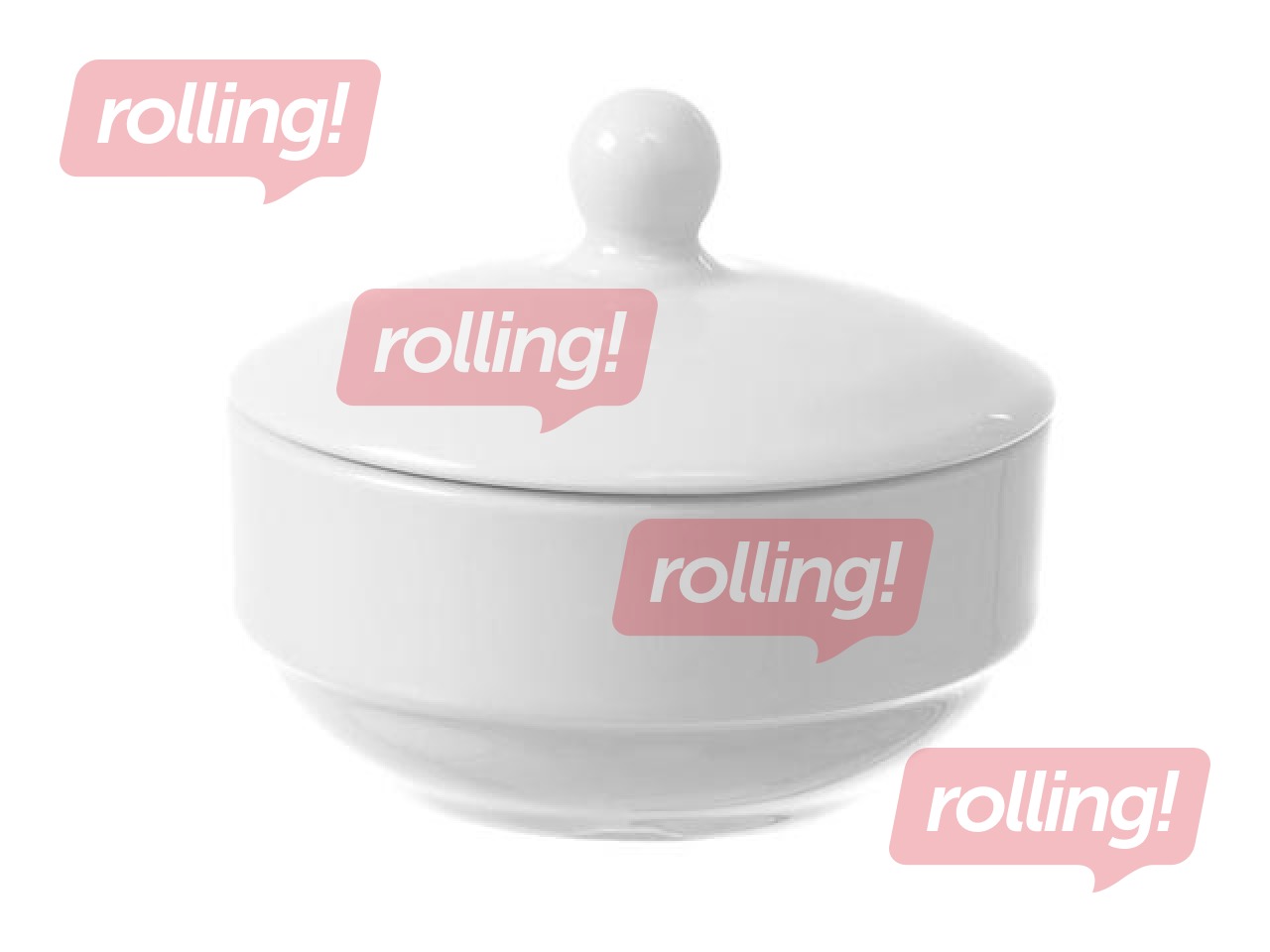 Sugar Bowl Bianco, white, 10x8.5cm