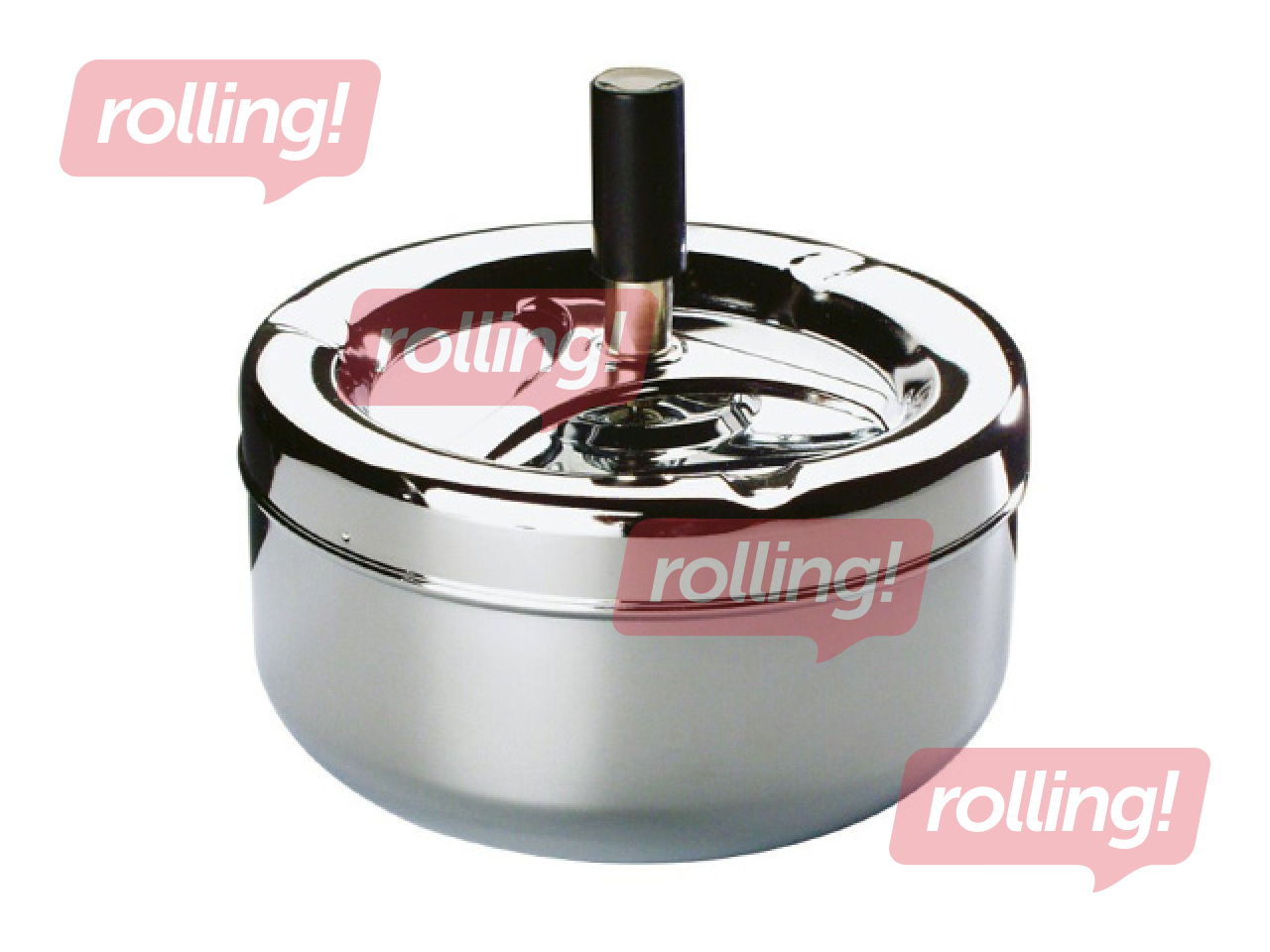 Пепельница APS Classic, вращающаяся, металлическая, ø13см, высота 10.5см