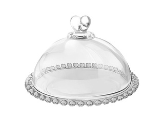 Блюдо для сервировки Prymus-AGD, с крышкой, стекло, 19см