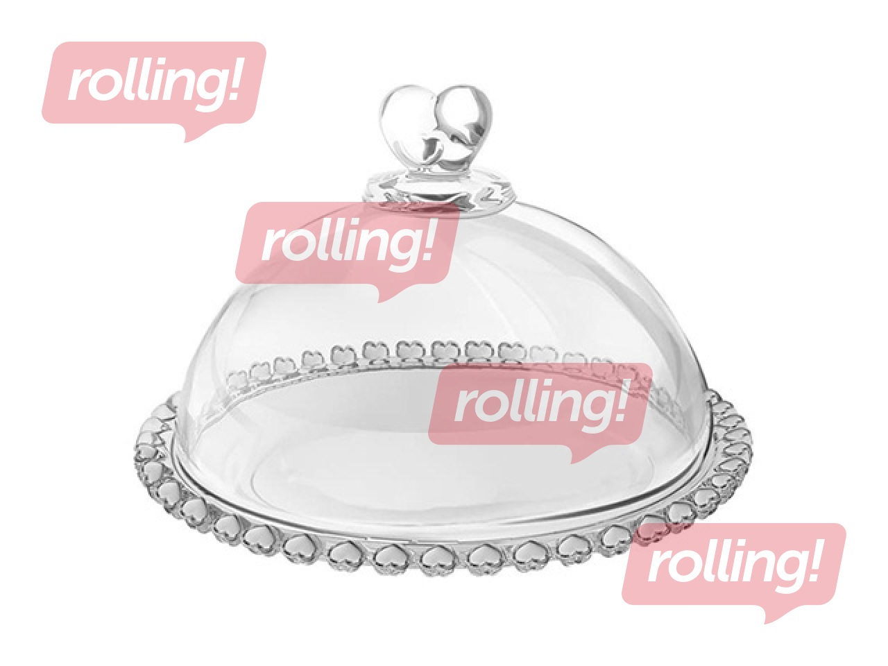 Блюдо для сервировки Prymus-AGD, с крышкой, стекло, 19см