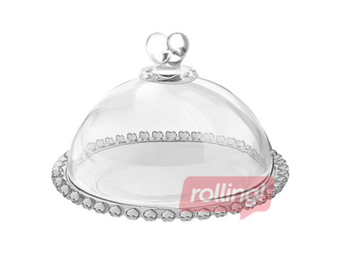 Servēšanas trauks Prymus-AGD, ar vāku, stikla, 19cm