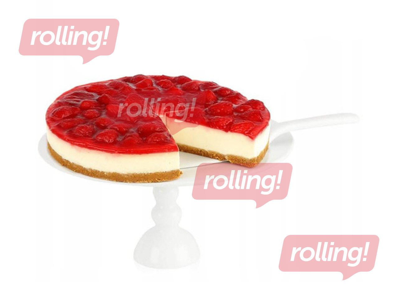 Kūku statīvs Prymus-AGD, ar lāpstiņu, balts, 26cm