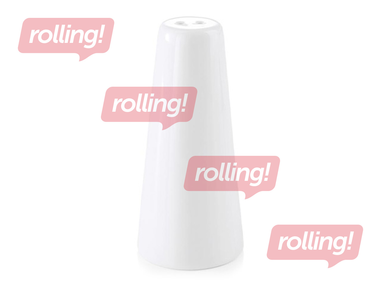 Sāls trauciņš WAS, porcelāna, balts, 8.5cm