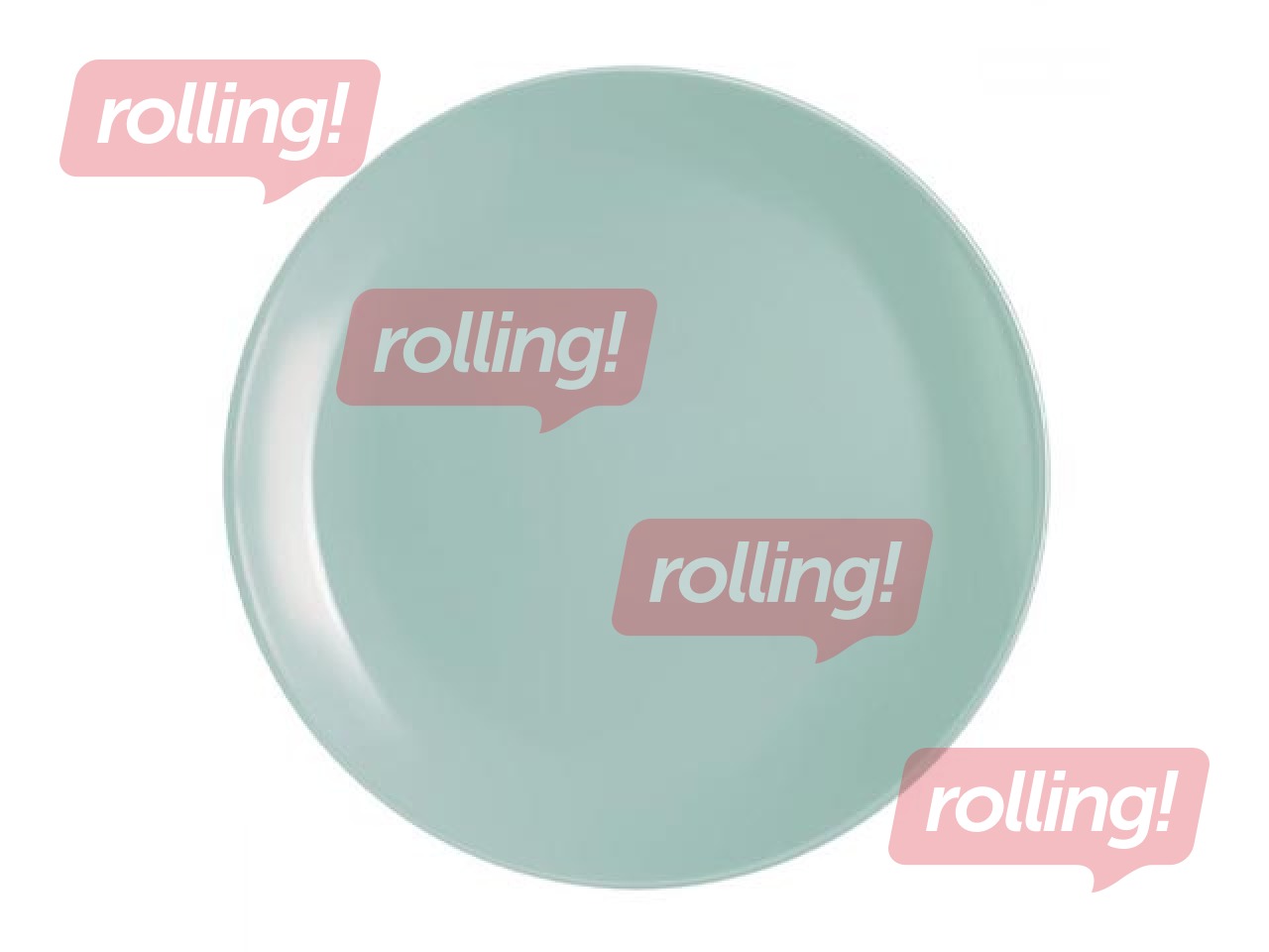 Dinner plate Diwali, turquoise, 25cm, 1 pc.