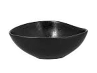 Bowl Shaped, porcelain, 14x11cm, 270ml, black