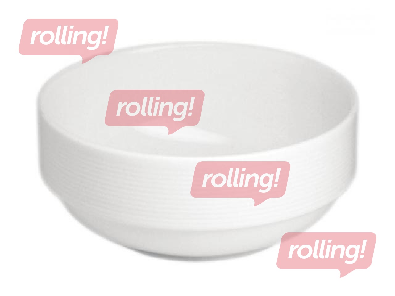 Чаша Leela Baralee, Wish, фарфор, 570мл, кремовая