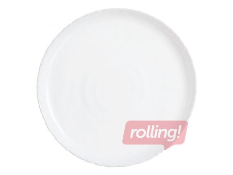 Dessert plate Ammonite, glass, 19cm, white