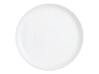 Dessert plate Ammonite, glass, 19cm, white