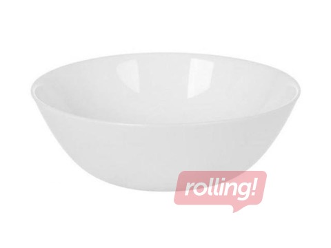 Bowl Zelie, glass, 16cm, white