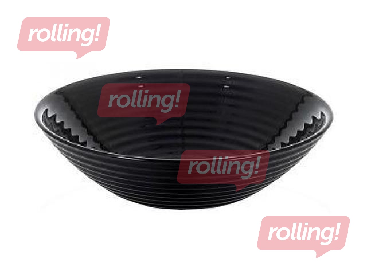 Bowl Harena, glass, black, 16cm, 450ml