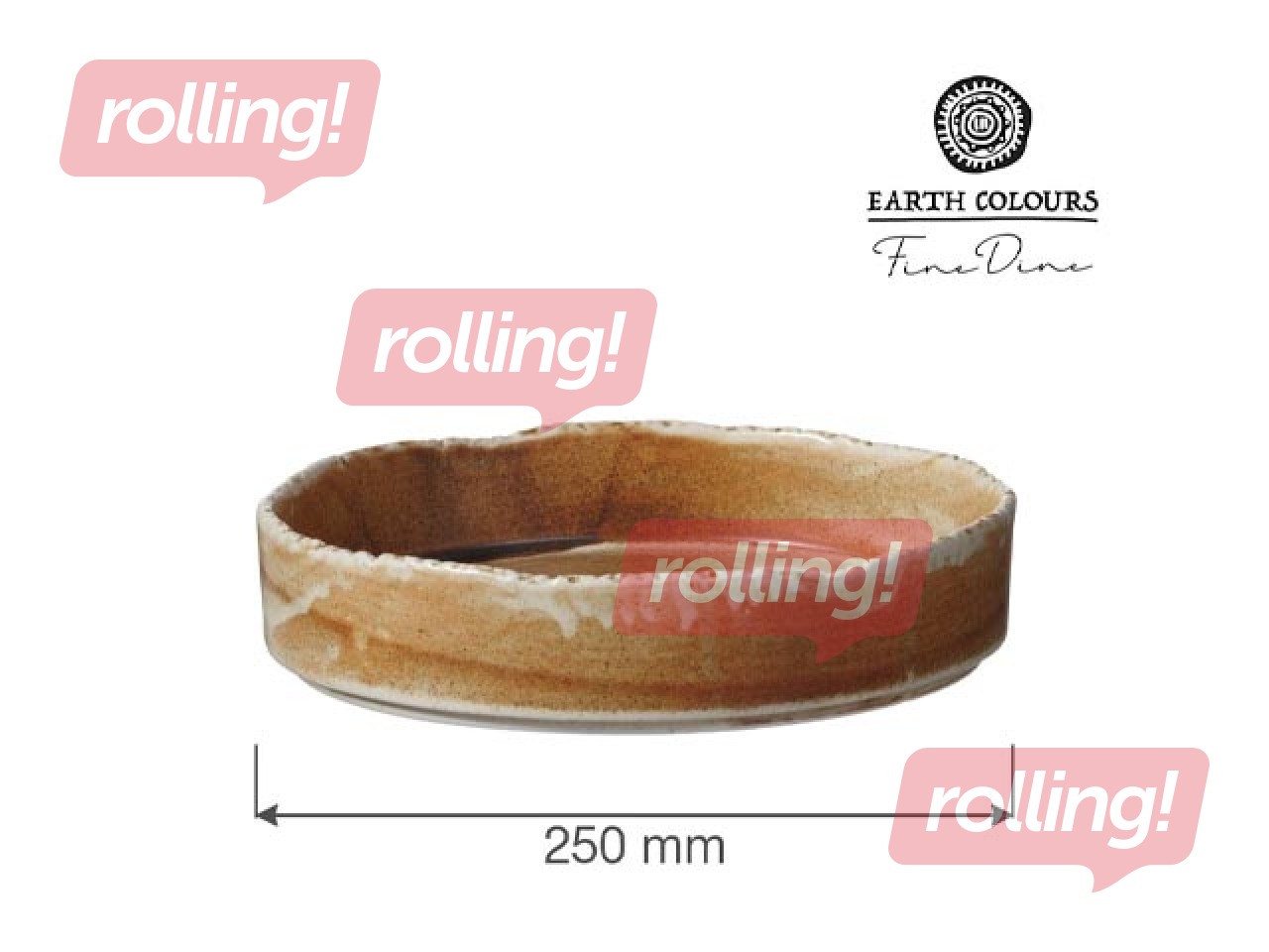 Plate with High Rim Constancy, Beige, 25cm