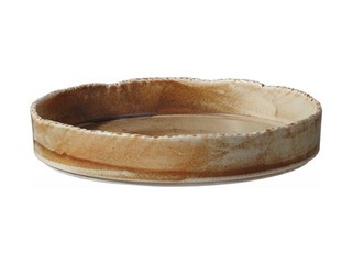 Тарелка с высоким краем Constancy, бежевая, 25см