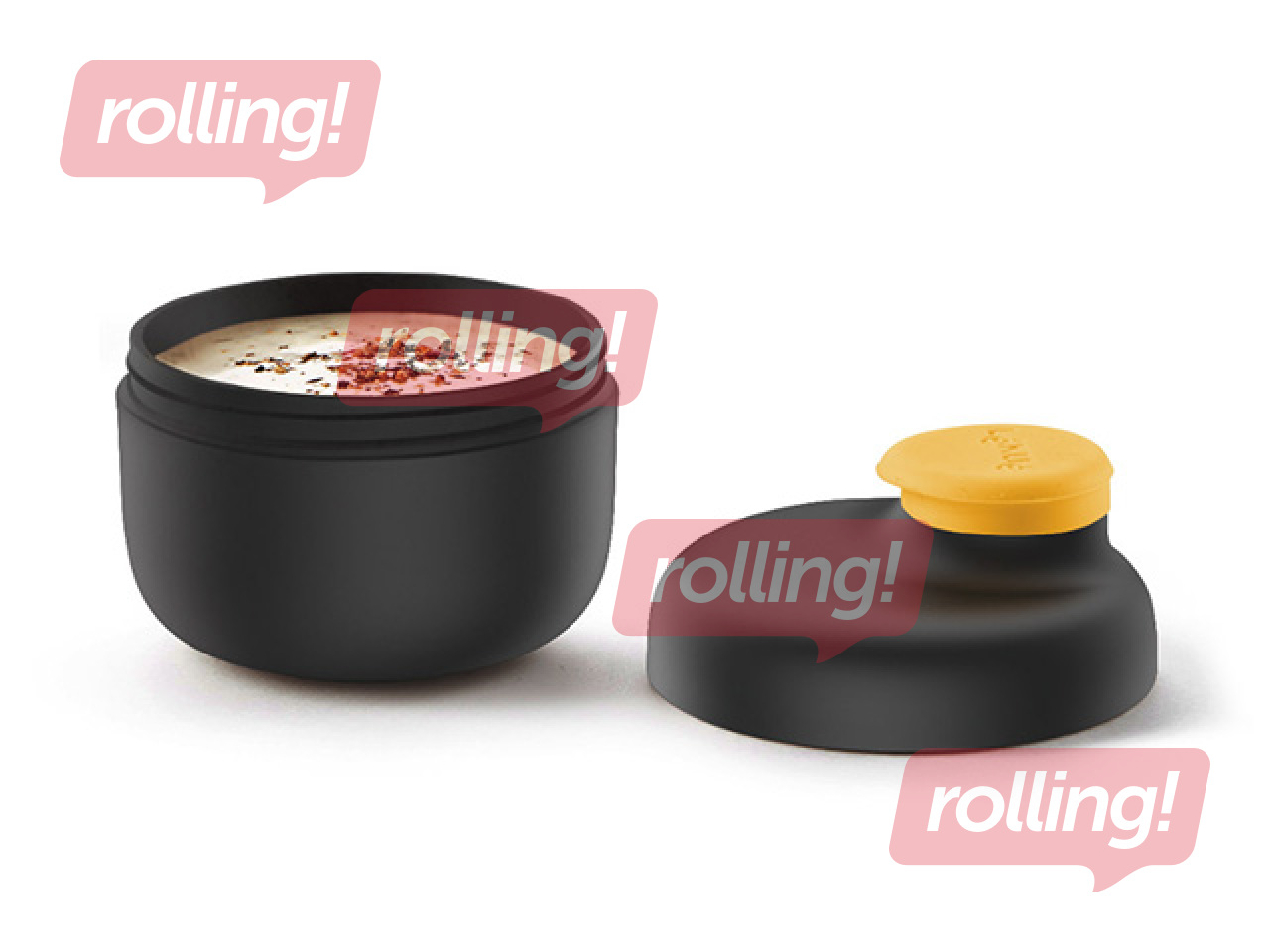 Kastmete ja lisandite anum Lékué, To Go, must, 50ml