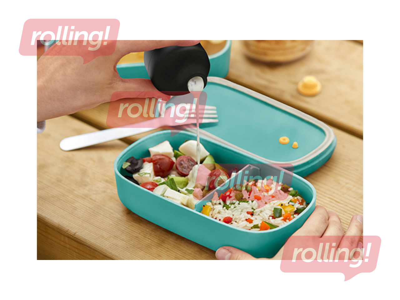 Kastmete ja lisandite anum Lékué, To Go, must, 50ml